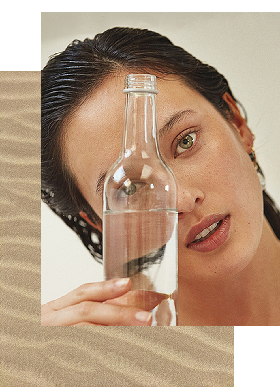 woman element sand