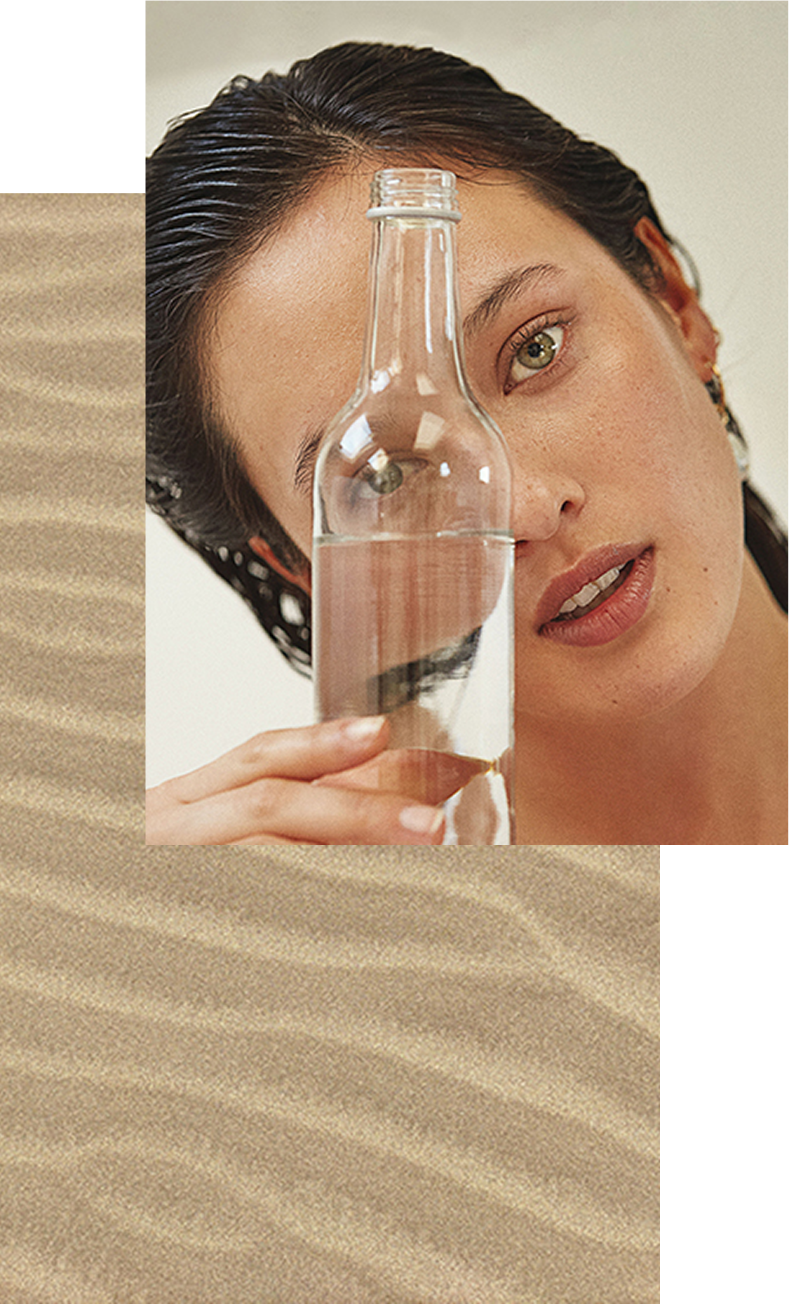 woman element sand