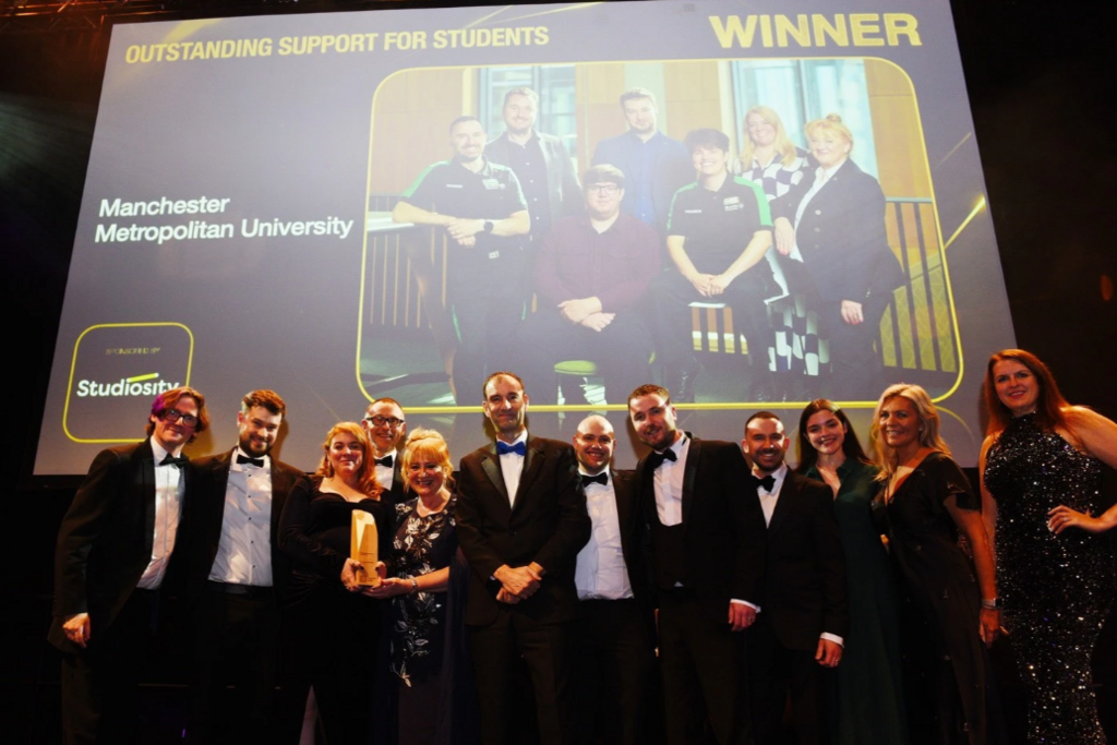 Manchester Met student support programme wins THE Award