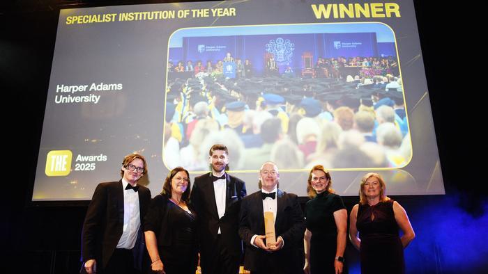 Harper Adams named first-ever Specialist Institution of the Year