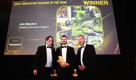 UWE lecturer wins prestigious Times Higher Education award for innovation in teaching