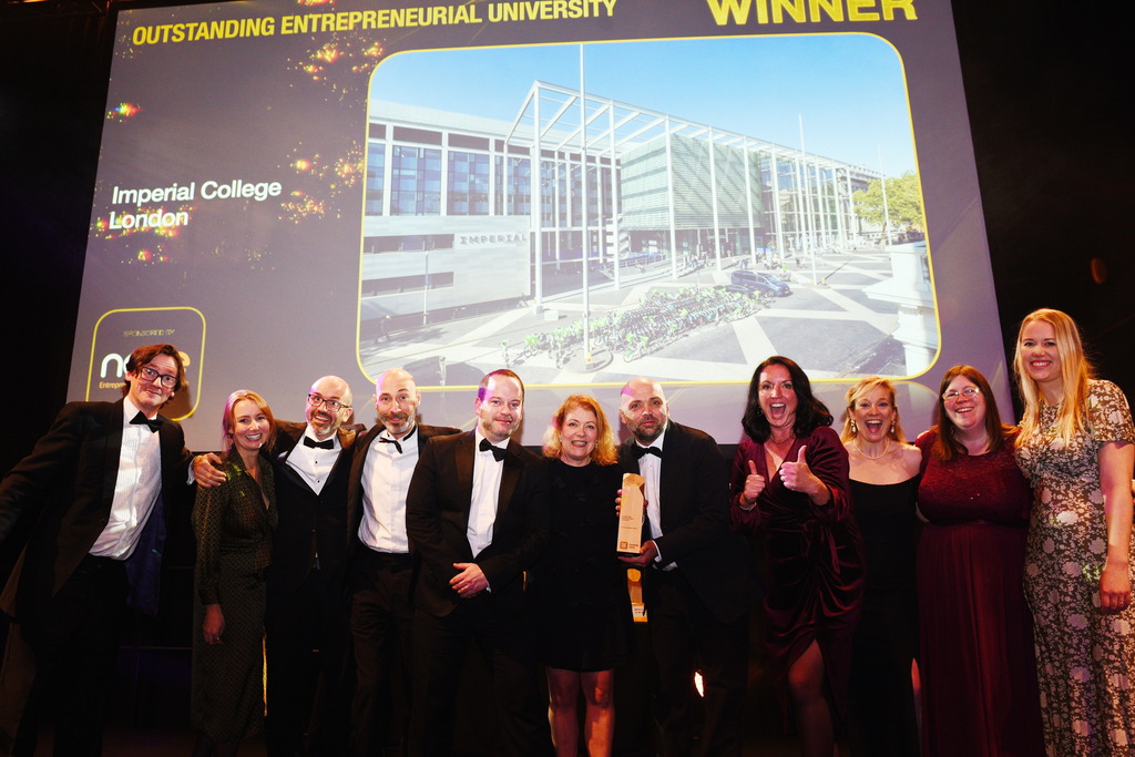 Imperial wins Outstanding Entrepreneurial University at THE Awards
