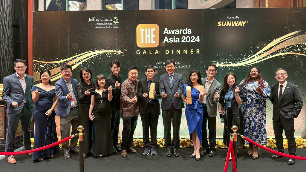 Two NUS teams bag top awards at THE Awards Asia 2024