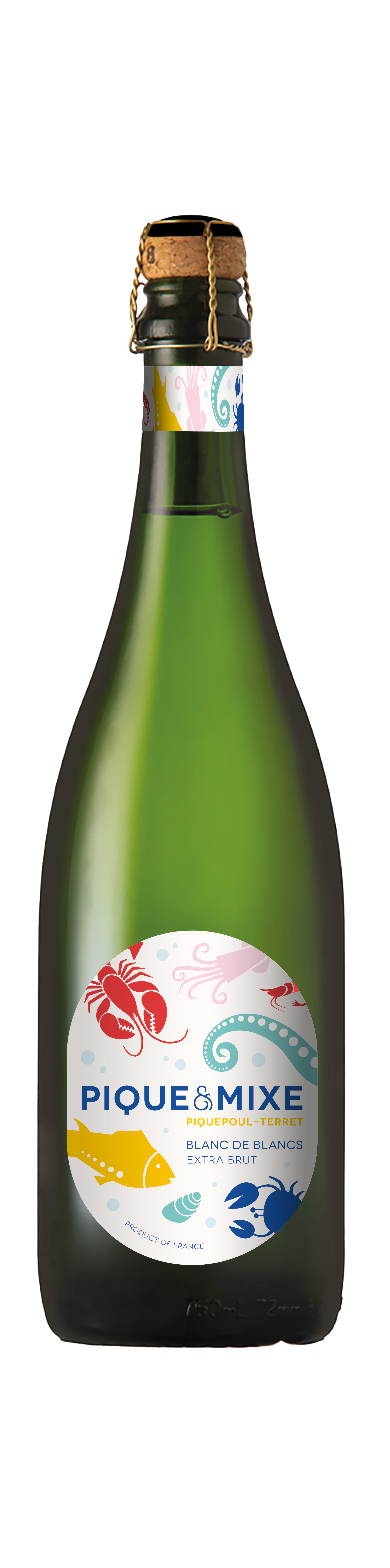 Vignerons de Florensac, Sparkling Pique & Mixe Piquepoul Terret Vin de France, Languedoc-Roussillon