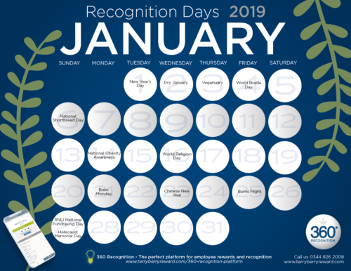 Download Free Recognition Calendar