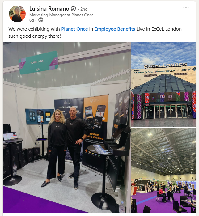 Exhibitor LinkedIn testimonial 3