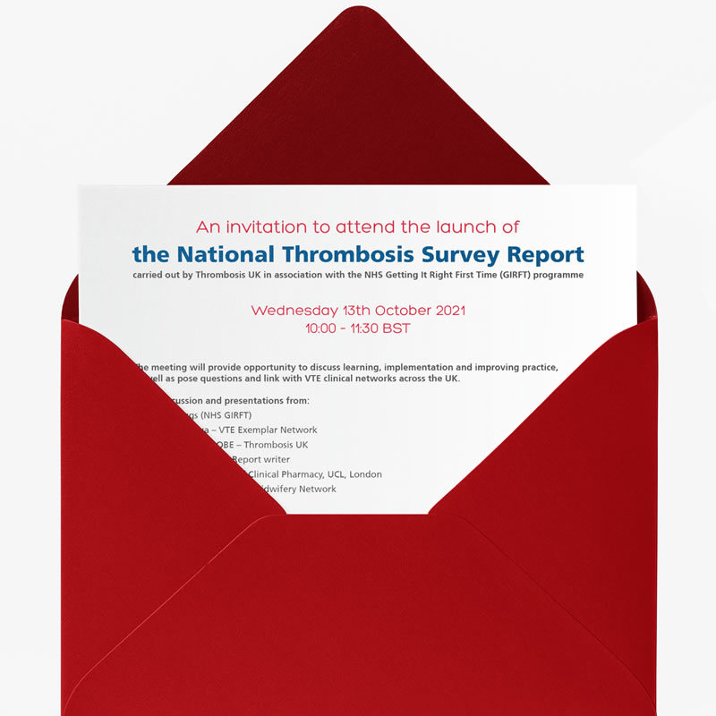 Thrombosis UK, National Thrombosis Survey Report