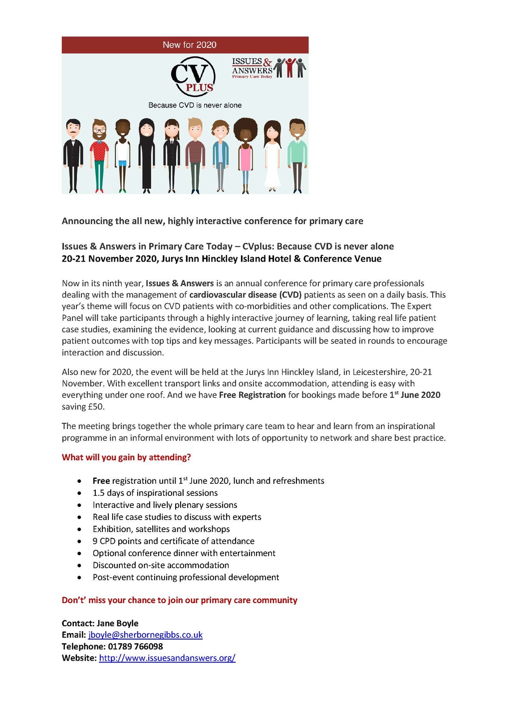 Announcing the all new, highly interactive conference for primary care