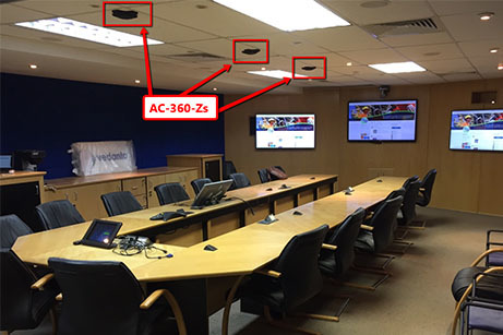 South African AV Installer Mounts MXL AC-360-Z On Ceiling for Complete Sound Coverage