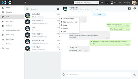 New Call Flow Service and Chat Features in V16 Update 1 Beta
