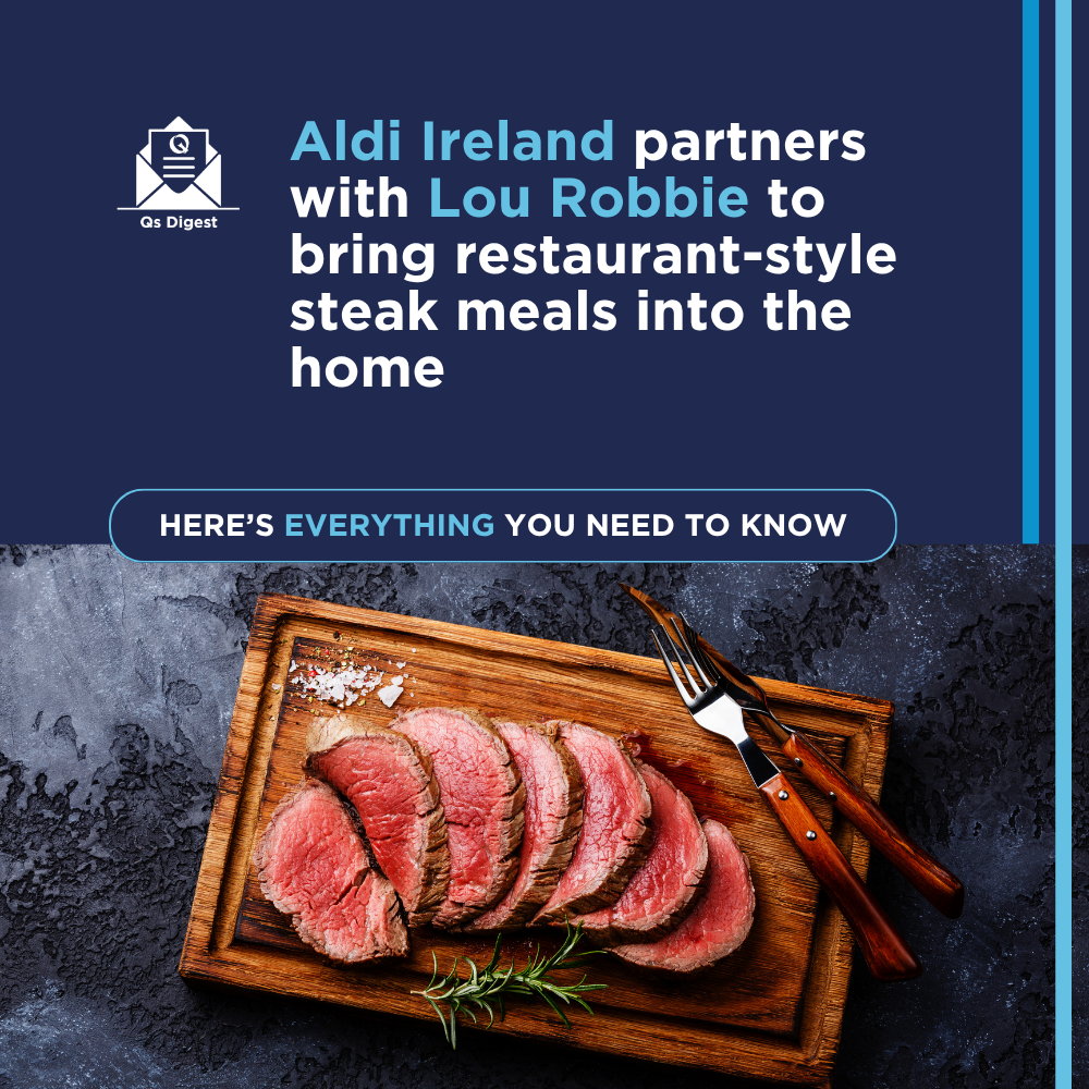 Aldi Ireland partners with Lou Robbie to bring restaurant-style steak meals into the home