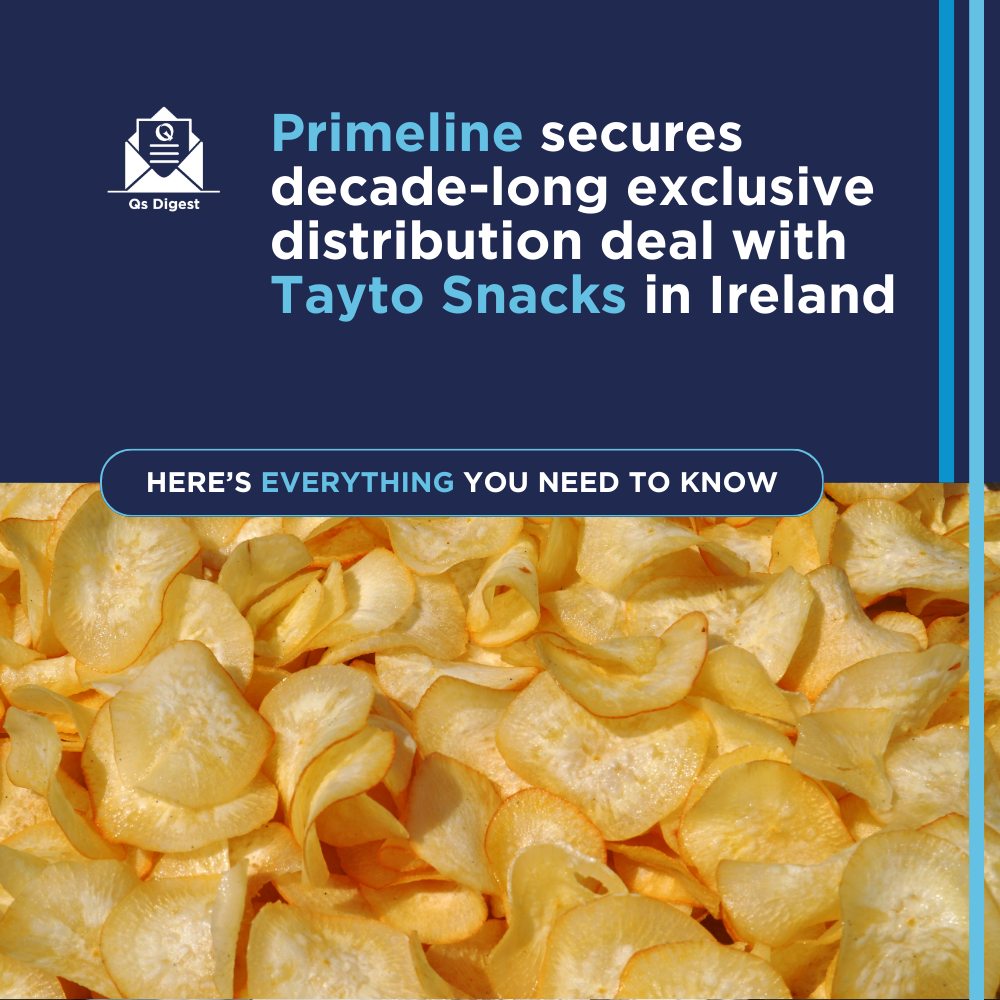 Primeline secures decade-long exclusive distribution deal with Tayto Snacks in Ireland