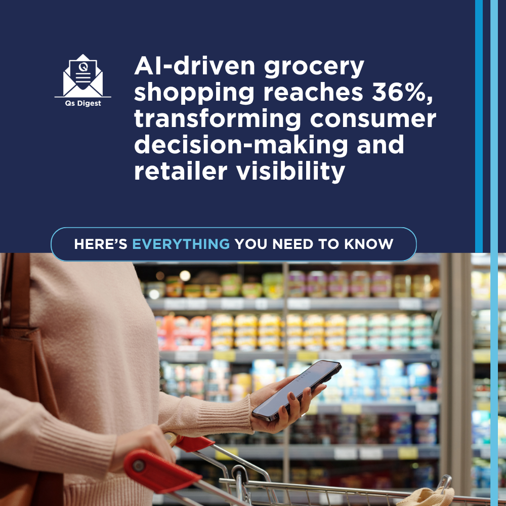 AI-driven grocery shopping reaches 36%, transforming consumer decision-making and retailer visibility