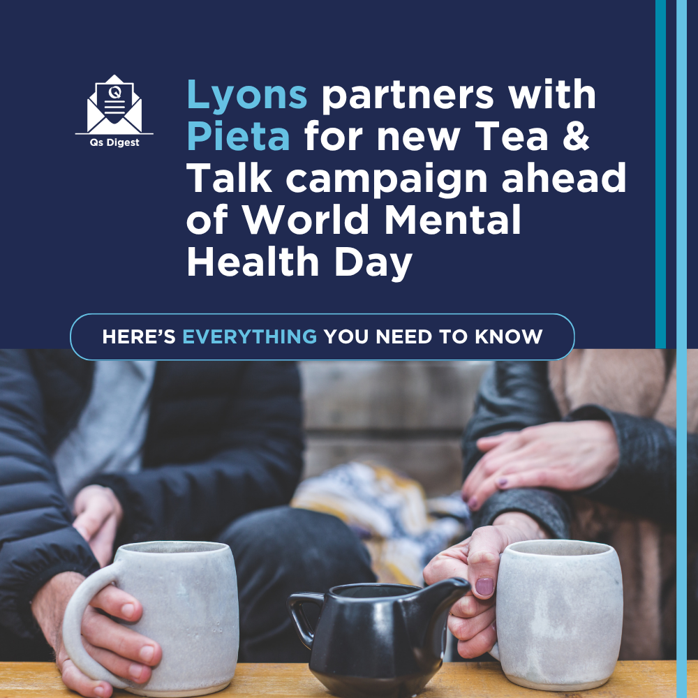 Lyons partners with Pieta for new Tea & Talk campaign ahead of World Mental Health Day