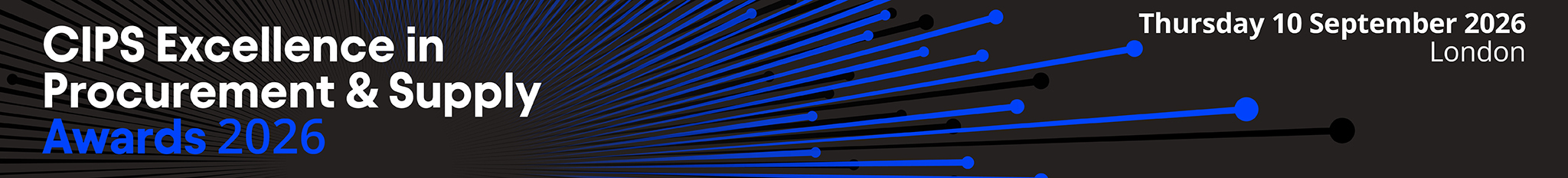 CIPS Excellence in procurement & Supply Awards 2026. Thursday 10th September 2026