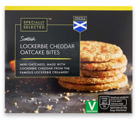 Aldi Specially Selected Lockerbie Cheddar Oatcake Bites