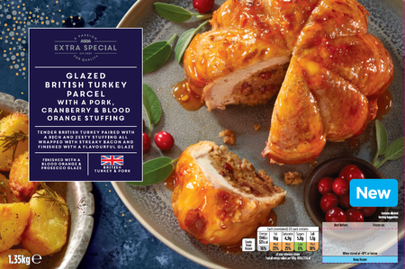 Asda Extra Special Glazed British Turkey Parcel with a Pork, Cranberry & Blood Orange Stuffing, Lakeside Food Group