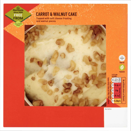 Morrisons Free From Carrot & Walnut Cake
