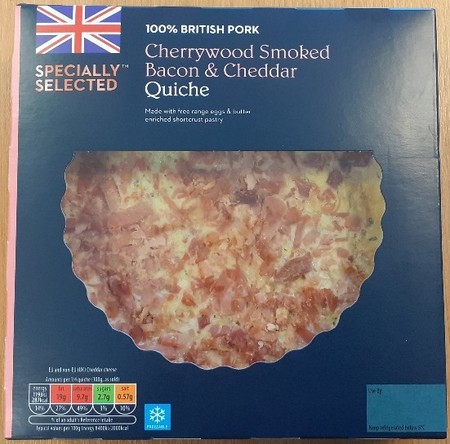 Aldi Specially Selected Bacon & Cheddar Quiche