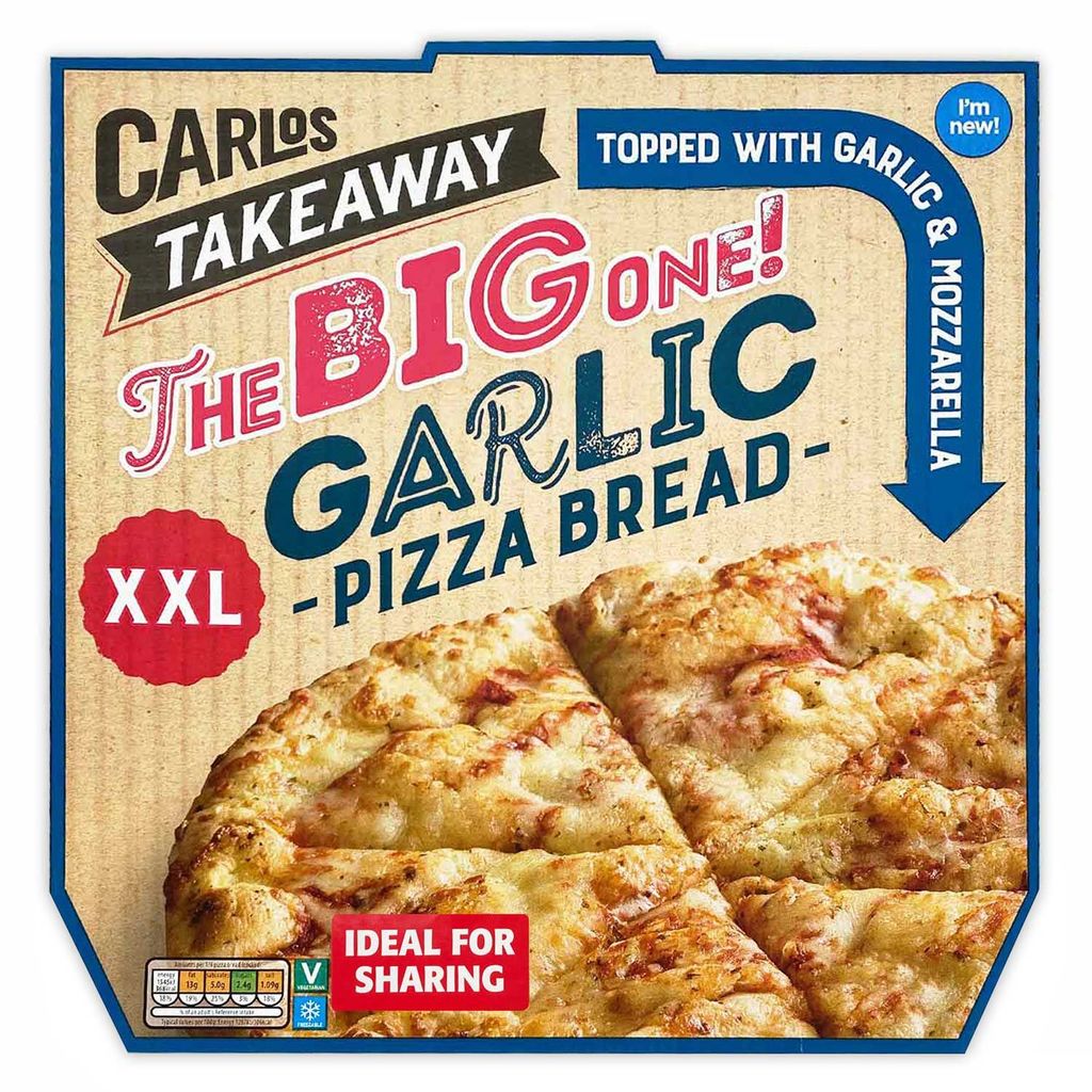 Aldi Carlos Giant Garlic Pizza Bread