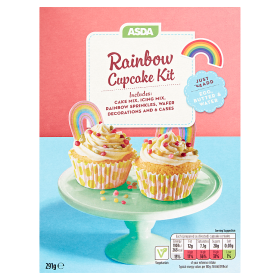 Asda Rainbow Cupcake Kit, Symington's