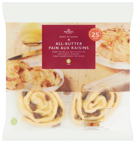 Morrisons Bake at Home Pain Au Raisin