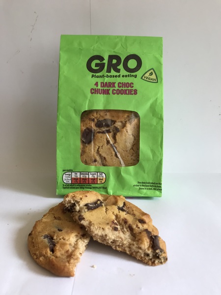 Co-op GRO Plant-Based Eating Dark Choc Chunk Cookies, Rich Products