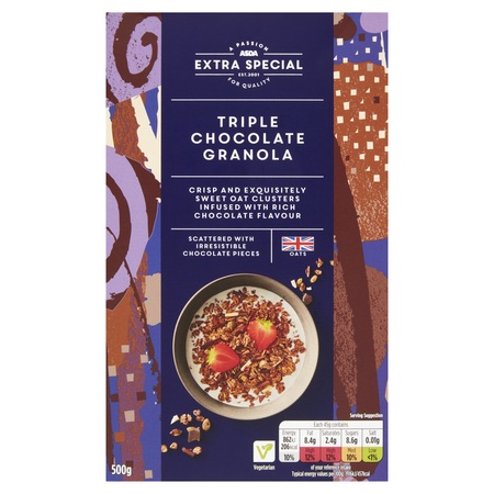 Asda Extra Special Triple Chocolate Granola, Pioneer Foods