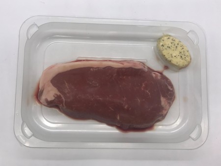 Lidl Birchwood 28 Day Matured Beef Sirloin Steak with Parmesan & Thyme Butter, Dunbia