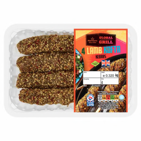 Morrisons Global Grill British Lamb Kofta Kebabs