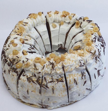 Costa Salted Caramel, Chocolate and Hazelnut Marble Bundt Cake, Baker & Baker
