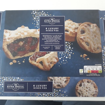 Asda Extra Special Luxury Mince Pies, Bright Blue Foods