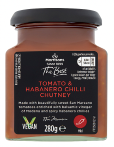 Morrisons The Best Tomato & Habanero Chilli Chutney