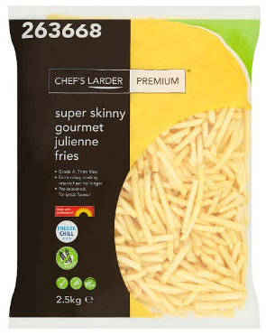 Booker Chef's Larder Premium Super Skinny Gourmet Julienne Fries