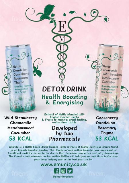 Emunity Nettle, Chamomile, Strawberry and Cucumber, Nasslor Healthdrinks