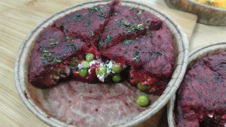 Around the World Bakes Herby Goats Cheese & Beetroot Börek, The Russian Food Company