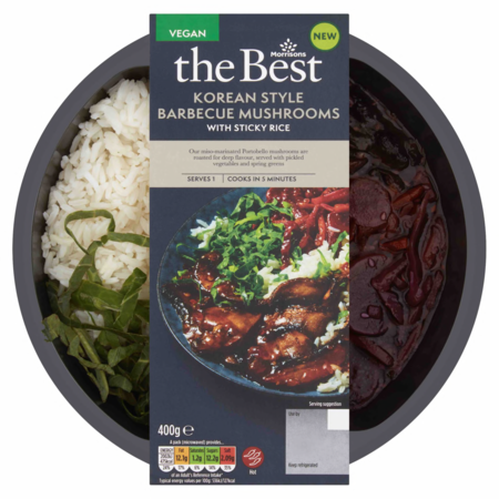 Morrisons The Best Korean BBQ Mushroom with Sticky Rice