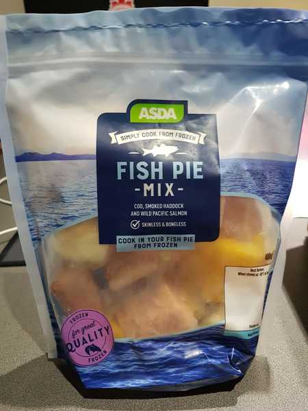 Asda Frozen Fish Pie Mix, Northcoast Seafoods