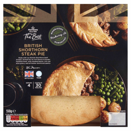 Morrisons The Best Shorthorn Steak Pie