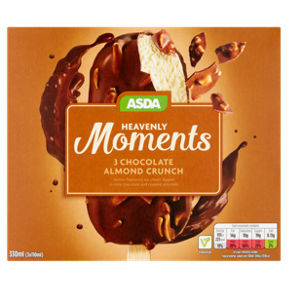 Asda Heavenly Moments Chocolate Almond Crunch Ice Creams, R&R Ice Cream