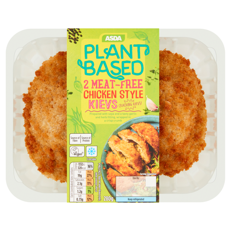 Asda Plant Based Meat Free Chicken Style Kievs, Finnebrogue Artisan