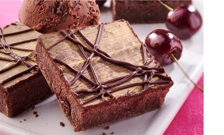 Co-op Irresistible Sour Cherry and Belgian Chocolate Brownies, Baker and Baker