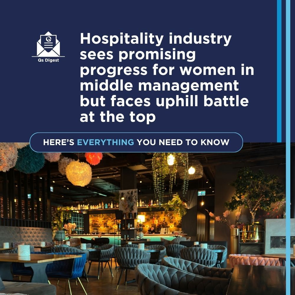 Hospitality industry sees promising progress for women in middle management but faces uphill battle at the top