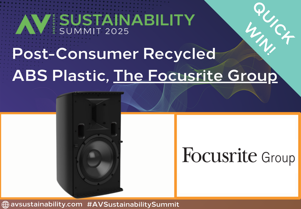 Post-Consumer Recycled ABS Plastic, The Focusrite Group