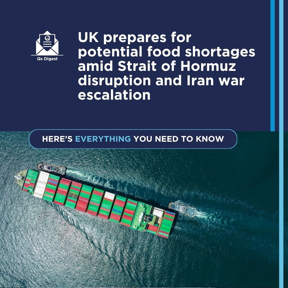 UK prepares for potential food shortages amid Strait of Hormuz disruption and Iran war escalation