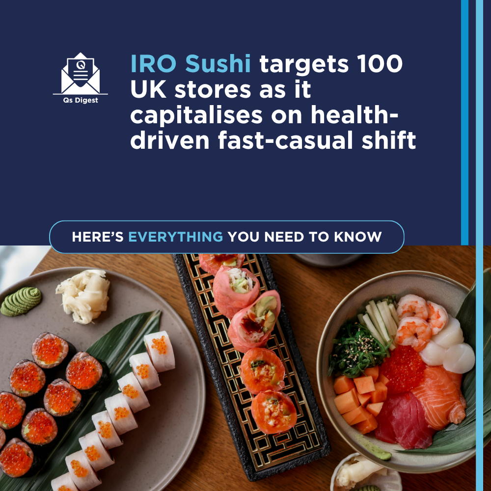 IRO Sushi targets 100 UK stores as it capitalises on health-driven fast-casual shift