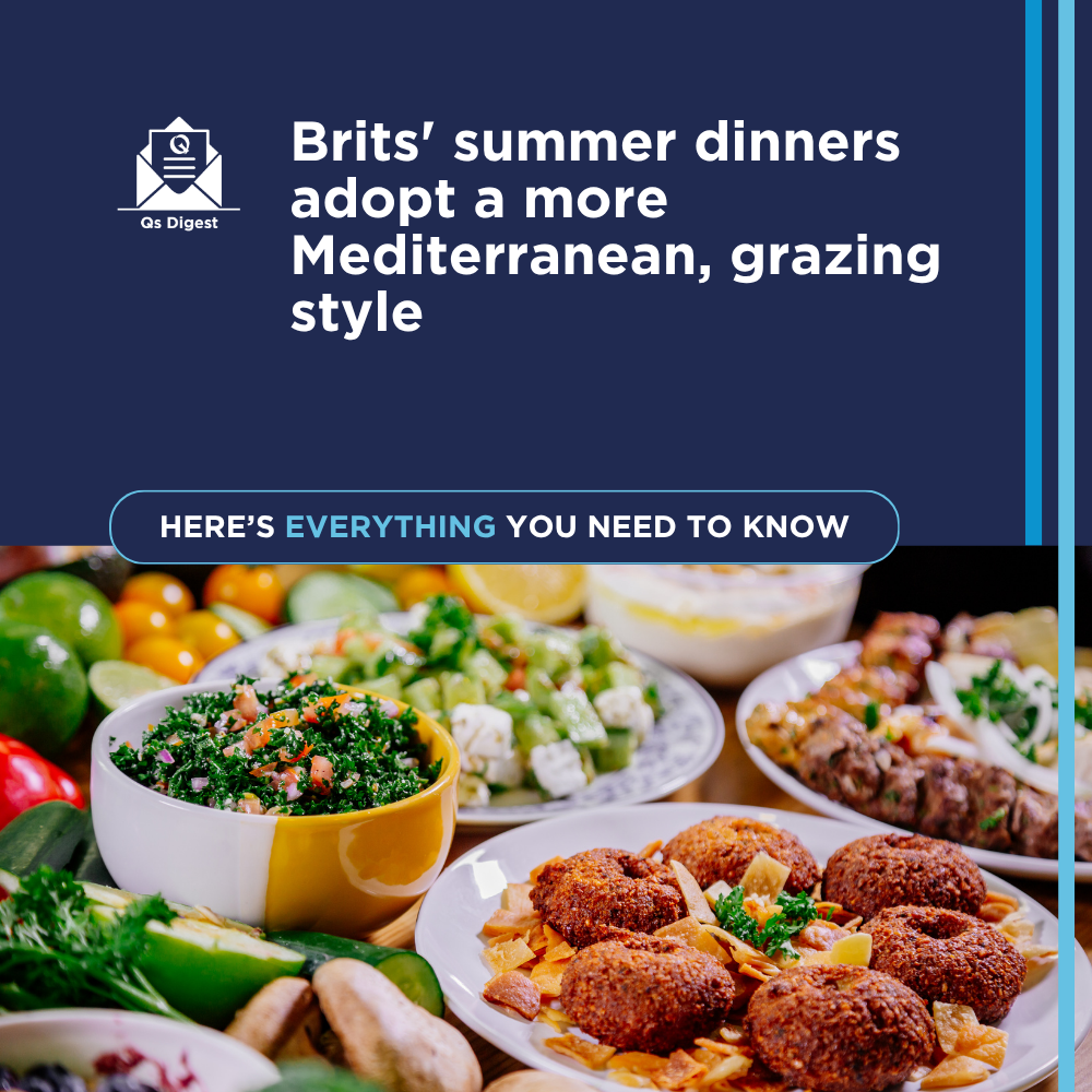 Brits' summer dinners adopt a more Mediterranean, grazing style