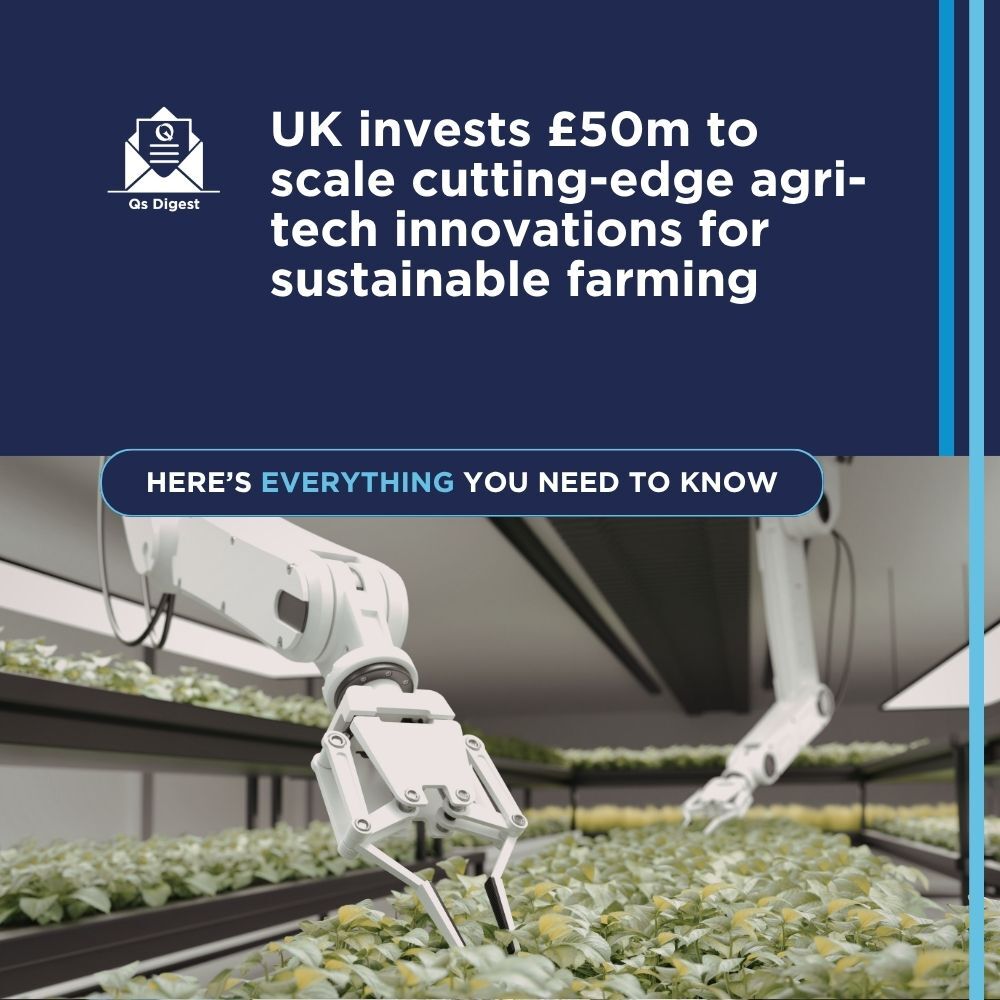 UK invests £50m to scale cutting-edge agri-tech innovations for sustainable farming