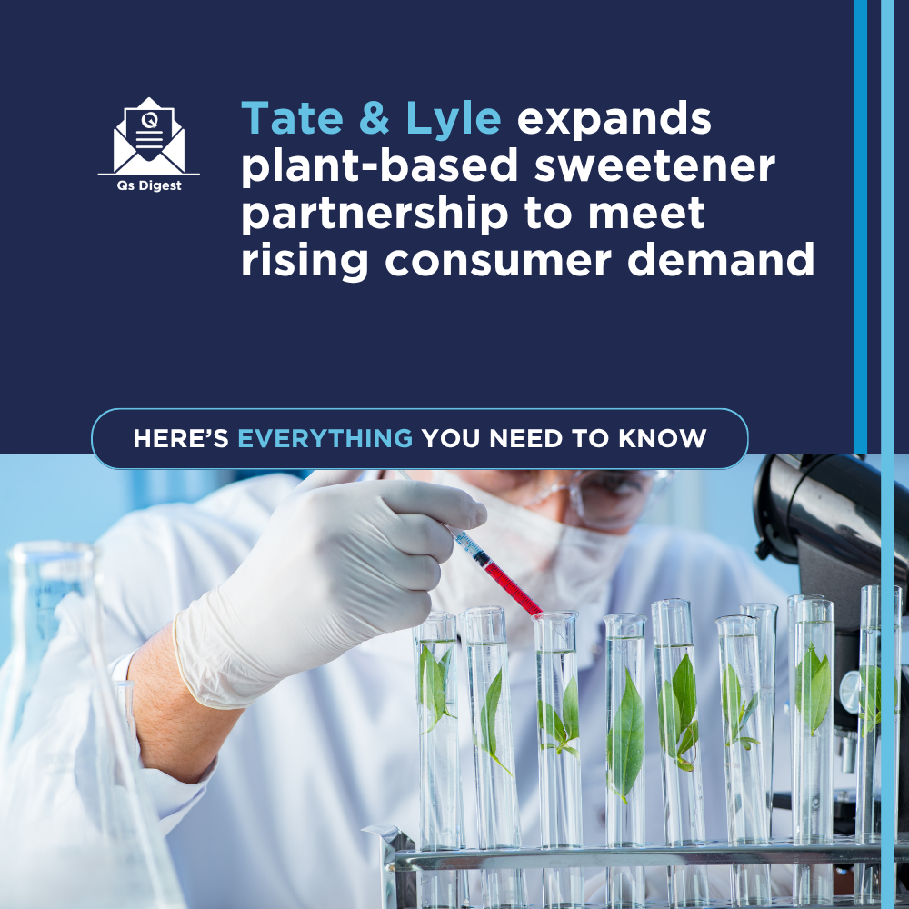 Tate & Lyle expands plant-based sweetener partnership to meet rising consumer demand