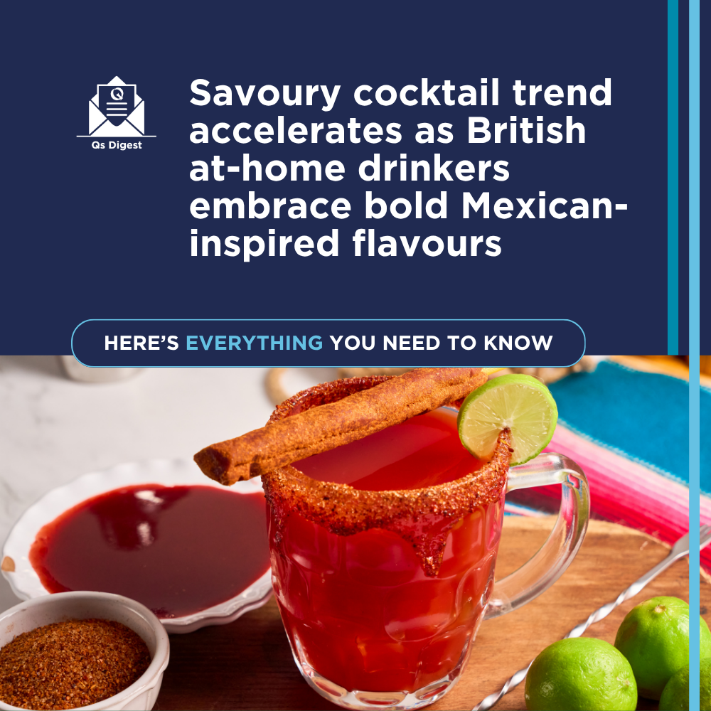 Savoury cocktail trend accelerates as British at-home drinkers embrace bold Mexican-inspired flavours